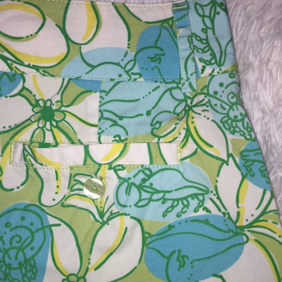 Lilly Pulitzer Floral Capri Pants Size 2 - Picture 4 of 5